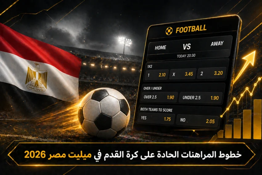 خطوط المراهنات الحادة على كرة القدم في ميلبت مصر 2026